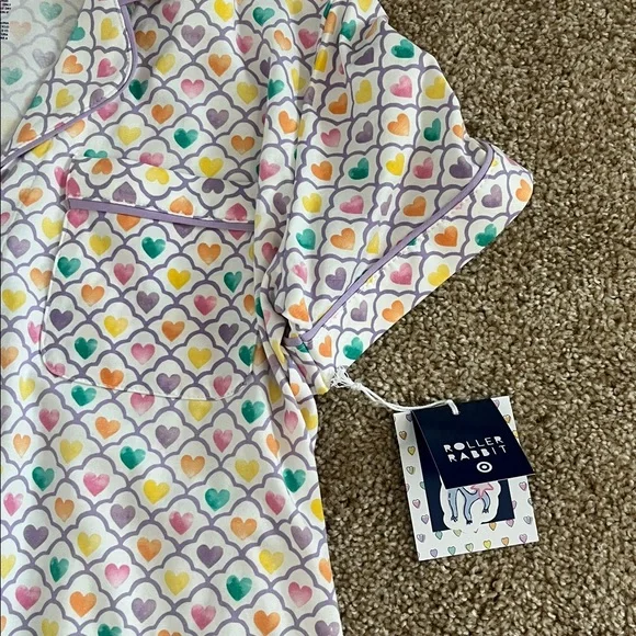 Roller Rabbit Store Exclusive Geo Hearts Shorts Pajama Set